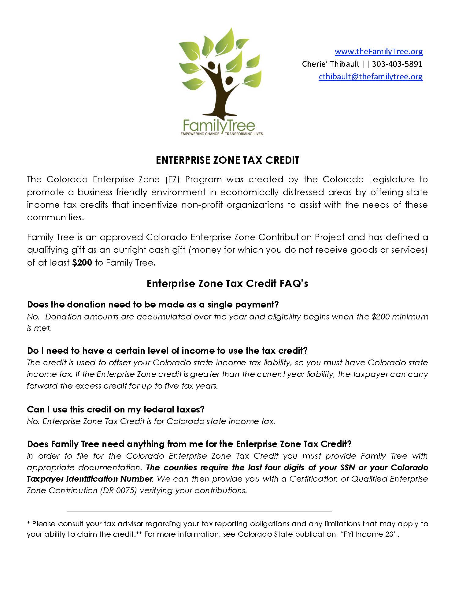 Donate Family Tree